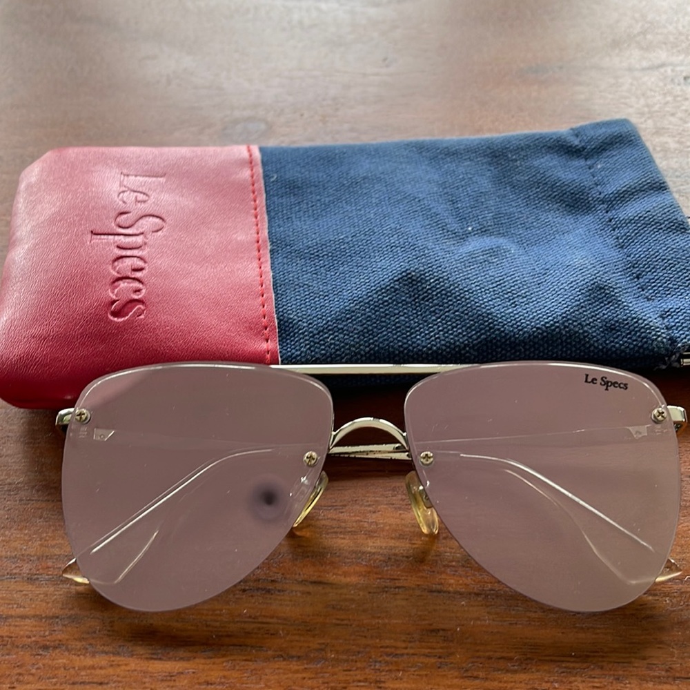 Le Specs Pink polarized sunglasses